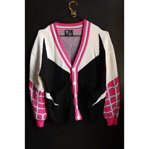 Steady Hands Womens Button Sweater Cardigan Spider Gwen Stacy XS